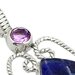 Pandantiv bijuterie din argint 925 cu sodalit si ametist